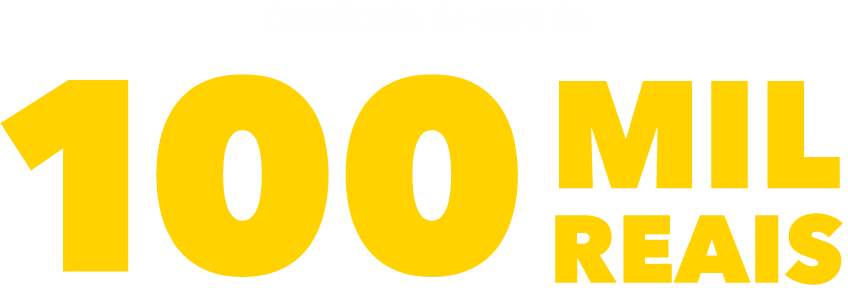 Certificado de ouro de 100 mil reais Certificado de ouro de 100 mil reais